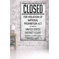 thumbnail image 3 of Prohibition Newspaper Cover, Closed (36x54 Giclee Gallery Art Print, Vivid Textured Wall Decor), 3 of 3