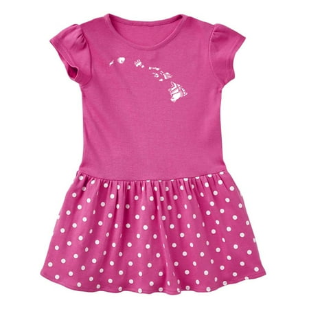 

Inktastic Hawaii Silhouette Mandala Gift Toddler Girl Dress