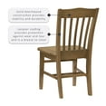thumbnail image 4 of Linon Halsey Dining Chairs, Set of 2, Natural Finish, 4 of 16
