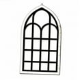 thumbnail image 3 of Espejo de ventana arqueado, decoración de pared, espejo de ventana con marco de madera moderno, decorativo Negro, 3 of 8