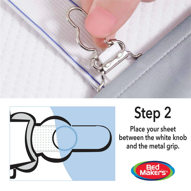 Abripedic Bed Sheet Fasteners 4 Pcs Adjustable Suspenders Straps