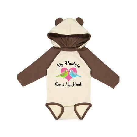 

Inktastic Budgie Parakeet Budgerigar Pet Gift Baby Girl Long Sleeve Bodysuit
