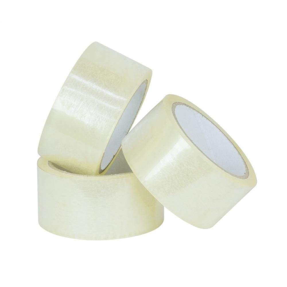 1/2" x 1260" per roll 10 Rolls Clear Transparent Packing Tape 1" core