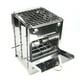 thumbnail image 1 of Parrilla de barbacoa de acero inoxidable, altura ajustable, plegable, cuadrada, parrilla de carbón para cocinar al aire libre, Camping, Picnics, 1 of 5