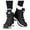 Black, variant on Mid Calf Snow Boots for Women Girls Waterproof Non Slip Plush Lined Winter Ski Combat Boots