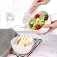 thumbnail image 5 of 4 Pcs Plastic Prep Bowls with Lids,Reusable BPA-Free Nesting Plastic Small Mixing Bowl Set for Mixing,Baking,Prepping,Cooking and Serving Food,Microwave and Dishwasher Safe (Z1-White), 5 of 6