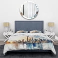 thumbnail image 3 of Designart "Toronto s Majestic Skyline I" City Toronto Bedding Covert Set - Toronto White Cityscapes Bed Set With 1 Sham, 3 of 6