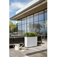 thumbnail image 4 of Veradek Block Series Span Short Plastic Planter - White, 4 of 11
