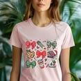 thumbnail image 5 of Winter School Theme Shirt – Cute Bows, Apple, Books & Coffee Mug Design, Royal, Size L, 5 of 6