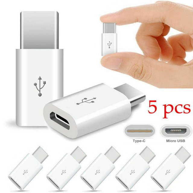 5 piezas nuevo Micro USB hembra a tipo C macho adaptador convertidor Micro-B a USB-C conector adaptador de carga accesorios de teléfono Tan Jianjun unisex