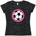 thumbnail image 3 of Inktastic Soccer Player Girls Sports Ball Women's T-Shirt, 3 of 5