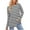 Black, variant on Frostluinai Striped Long Sleeve Shirts Women Crew Neck Ribbed Knit Pullover Color Block Raglan Tunic Tops Casual Curved Hem Sweaters Fall Blouses