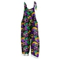 thumbnail image 2 of Leodye Combinaison Décontractée Imprimée de Carnaval pour Femmes, Salopette Ample Sans Manches à Bretelles Ajustables, Jambe Grand, Pantalon Long, Combishort Multicolore 16(TTTTG), 2 of 5