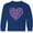 Royal Bue, variant on Inktastic Valentine words in pink Long Sleeve Youth T-Shirt