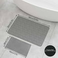 thumbnail image 4 of Stone Bath Mat,24x15.5Inches Non-slip Diatomaceous Earth Shower Mat Quick Drying Super Absorbent, Easy to Clean-Gray, 4 of 5