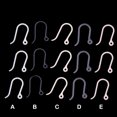 thumbnail image 3 of 100PCS Hook Earrings Lightweight Plastic Eardrop Earring Hook Design Fadeproof Simple Small DIY Jewelry Accessory Birthday Pure Color, 3 of 7