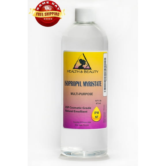 ISOPROPYL MYRISTATE IPM NATURAL SURFACTANT USP GRADE LIQUID 100% PURE 16 OZ