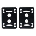 thumbnail image 2 of S SERENABLE Set of 2 Longboard Skateboard Riser Pads, PU, Size Shock Pads Angel Wedge Riser Pads, 55x78mm, Black, 2 of 8