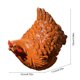 thumbnail image 3 of Adorno de valla exterior para gallinas y decoraciones de jardín, figurita decorativa de gallina para vallas, barandillas, paredes – Decoración fácil de instalar para el jardín de granja, set de 2, 3 of 5