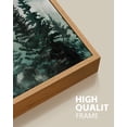 thumbnail image 5 of SHENIFY Fog Pine Green Tree Forest Canvas Wall Art Nordic Nature Modern Artwork Prints Decor 11x14in3pcs Natural Framed, 5 of 5