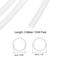 thumbnail image 2 of Uxcell 5/32"ID x 1/4"OD PE Tubing Translucent Flexible Water Hose Tube White, 10 Ft, 2 of 7