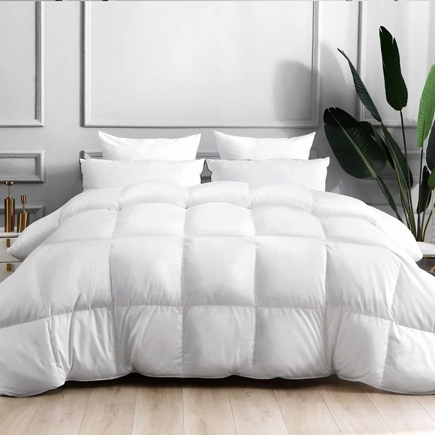 feather down comforter queen