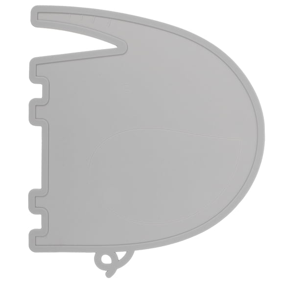 COMPUKAS Grey Silicone Pet Placemat for Dogs and Cats with Anti-Spill Design, and Easy to Clean Feeding Mat