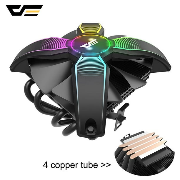 Darkflash Cpu Cooler Radiator Tdp 120w Heatsink Silent Rgb Pc Case Fan 120mm 4pin Cpu Cooling For Lga1151 1155 1156 1366 Am3 Am4 Walmart Com Walmart Com