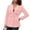 Pink, variant on Casual Blazer Jacket for Women 2025 Long Sleeve Slim Fit Notch Lapel Collar Business Casual Work Office Jacket