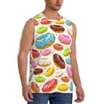 thumbnail image 2 of Balery Color Donut Camisetas sin mangas para hombre, absorbe la humedad y protege contra el mal olor.-3X-Large, 2 of 7