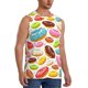 thumbnail image 2 of Balery Color Donut Camisetas sin mangas para hombre, absorbe la humedad y protege contra el mal olor.-3X-Large, 2 of 7