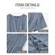 thumbnail image 4 of Vestido casual BTFBM de verano 2025 con cuello en V y manga corta para mujer, 4 of 9