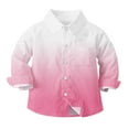 thumbnail image 2 of YUNAFFT Chemise Uniforme Unisexe pour Enfants Poches Colorées Manches Longues Extensible Confortable 6m-8a, 2 of 7