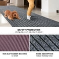 thumbnail image 3 of ANTPOP Runner Rug Outdoor Carpet Runners Hallway Non-Slip Rubberback Area Rugs Indoor Entrance Mat for Entryway Kitchen, 3'x4', Striped Gray, 3 of 7