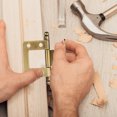 thumbnail image 4 of 2Pcs Iron Door Hinges Practical Cabinet Hinges Sturdy Furniture Hinges, 4 of 9