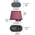 thumbnail image 4 of Airaid Universal Engine Air Filter: Washable, Multi-Layer Protection, Engineered to Boost Horsepower, AIR-721-472, 4 of 4