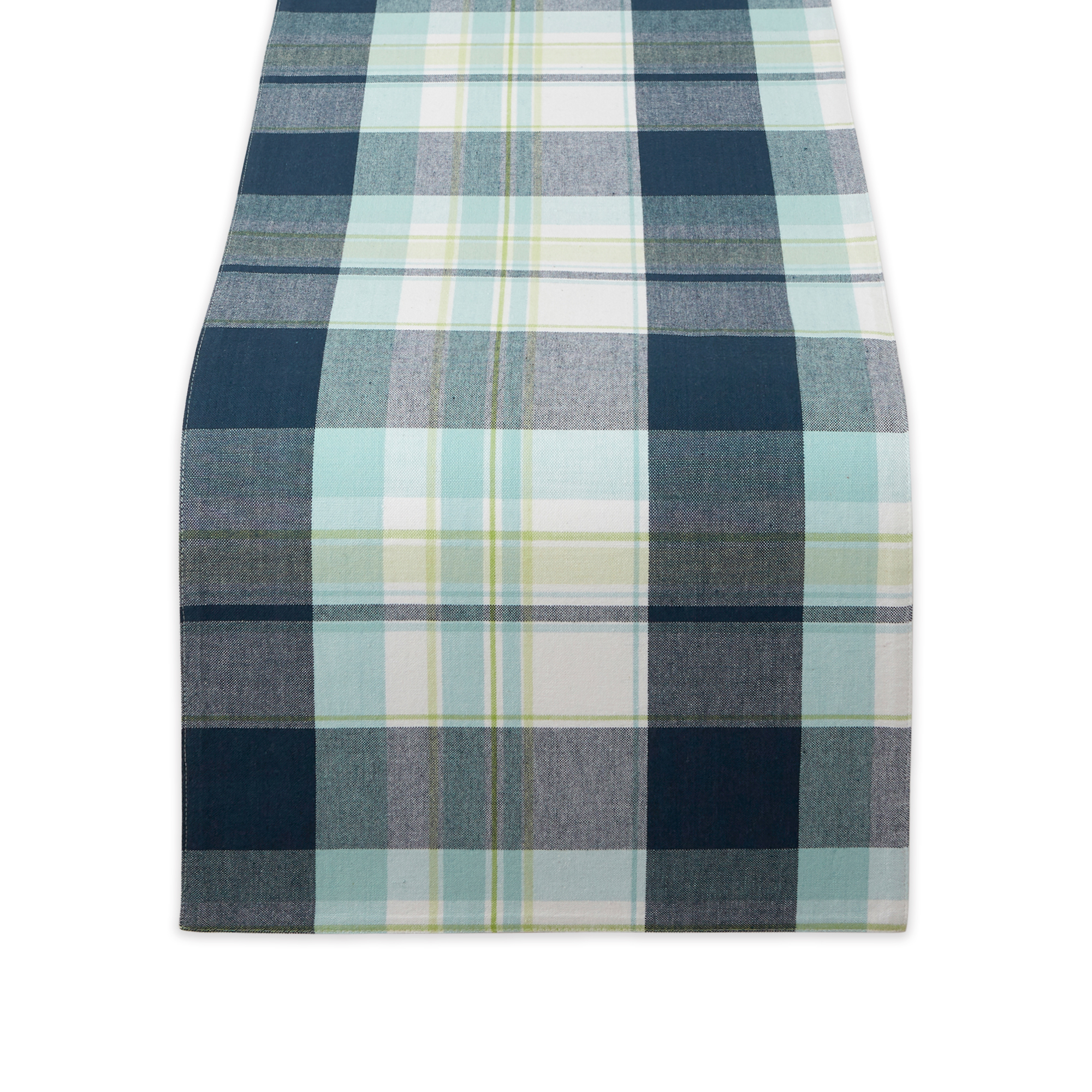 DII 100 Cotton Lake Plaid Table Runner, 13x54"