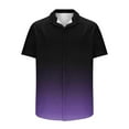 thumbnail image 6 of Tall T Shirts for Men Undershirts Men Mens Button Down Shirts Short Sleeve Gradient Casual Summer Beach Untucked Dress Shirt Vacation Wedding Clothes, 6 of 6