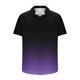 thumbnail image 5 of Mens Casual de Manga Corta Botón Abajo Camisas de Impresión Turndown Cuello Botón Camisa Poliéster, Moda de Verano Superior para Hombres Al Aire Libre, 5 of 6