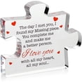 thumbnail image 5 of AuroraX Valentines Day Tabletop Clear Acrylic Figurine Romantic Love Desktop Decorations for Home Party Anniversary Valentine'S Day Gifts for Him Her Couples, 5 of 9
