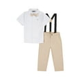 thumbnail image 5 of Tahari Toddler Boy Blue Bow Tie & Suspender Pant Set, Size 2T-4T, 5 of 6