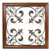 Iron & Wood Wall Decor, Square