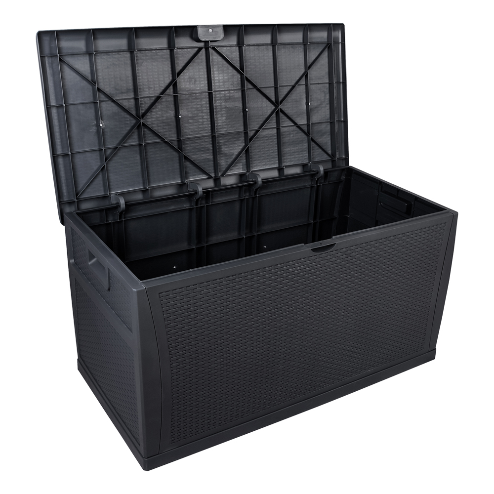 Outdoor Storage with Seat, 120 Gallon plastic Patio Storage Box, 47" x