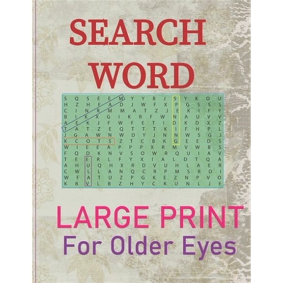 Pre-Owned Search Words Large Print, For Older Eyes: Puzzle book
