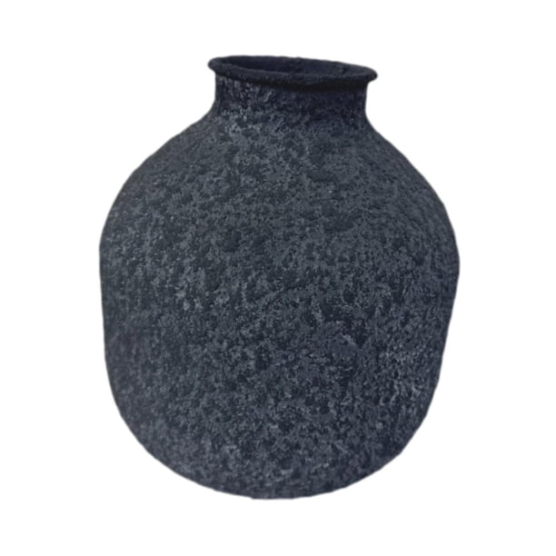 Florero de metal, maceta, adorno, arreglo floral, jardinera, maceta 14 cm x 14 cm x 17 cm