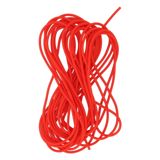 Cuerda elástica Cordón elástico 2,1 mm 5 m Cuerda elástica de látex sólido de alta resistencia para entrenamiento de tenis Deportes al aire libre Rojo