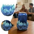 thumbnail image 1 of & Glass Racks for Living Room 3D Printed Gradient Flame Design Insulated Bottle Holder and Display Shelf for 12oz Bottles Decorative LED-Style Gadget, 1 of 5