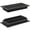 Powder Coated Black, variant on Achtek Air Supply Vent 6"x 12" Duct Opening (Overall 7-1/2"x 13-3/4") Solid Cast Aluminum Register Cover | Powder Coated