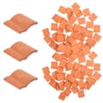 thumbnail image 3 of Shisuyan Mini Tuiles de Toit de Construction Modèles Poterie Orange 50 Pcs 2X1.7In, 3 of 8