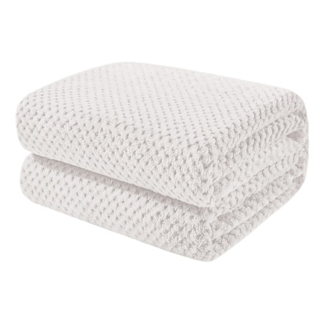 Dienrx 200*230Cm Extra Large Office Nap Fleece Blanket - Soft Warm Textured Cover | Cozy Blanket for Couch, Sofa, Bed, Adults, All-Season Use
